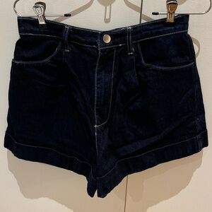WeWoreWhat Dark Blue Denim Women's Shorts